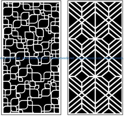 Design pattern panel screen AN00070940 file cdr and dxf free vector download for Laser cut CNC