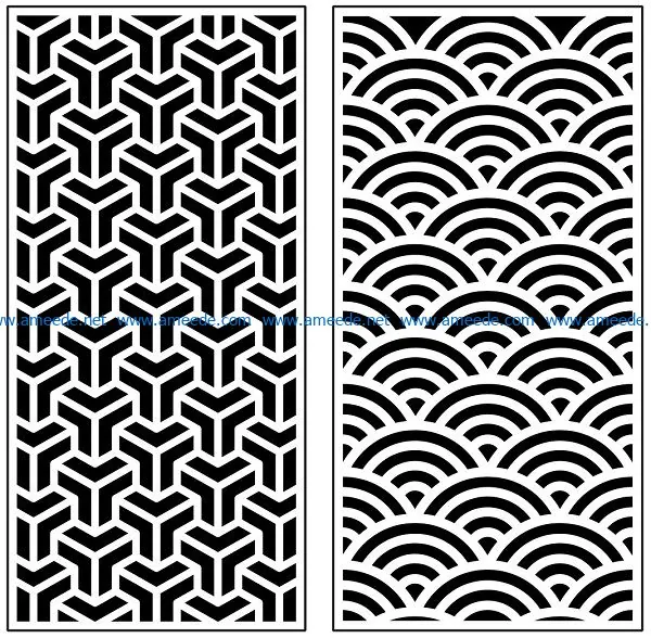 Design pattern panel screen AN00070943 file cdr and dxf free vector download for Laser cut CNC