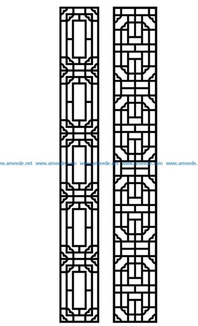 Design pattern panel screen AN00070946 file cdr and dxf free vector download for Laser cut CNC