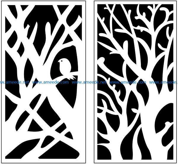 Design pattern panel screen AN00070993 file cdr and dxf free vector ...