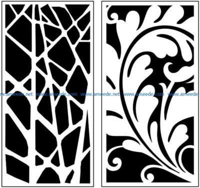 Design pattern panel screen AN00070996 file cdr and dxf free vector download for Laser cut CNC