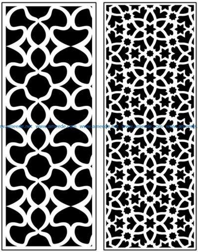 Design pattern panel screen AN00071022 file cdr and dxf free vector download for Laser cut CNC