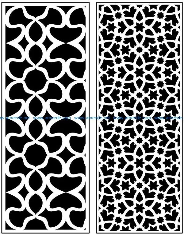 Design pattern panel screen AN00071022 file cdr and dxf free vector download for Laser cut CNC