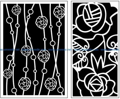 Design pattern panel screen AN00071037 file cdr and dxf free vector download for Laser cut CNC