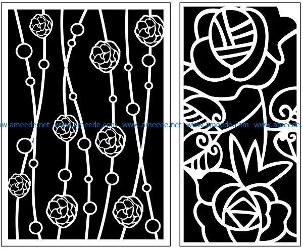 Design pattern panel screen AN00071037 file cdr and dxf free vector download for Laser cut CNC