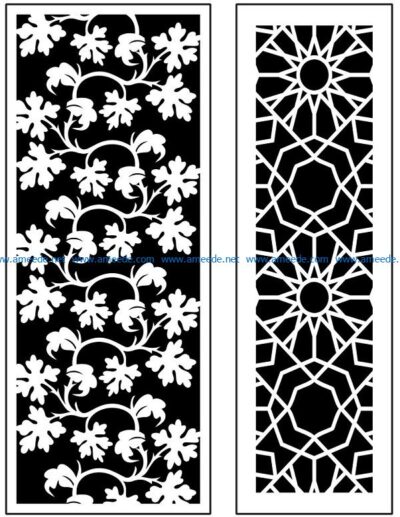 Design pattern panel screen AN00071048 file cdr and dxf free vector download for Laser cut CNC