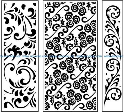Design pattern panel screen AN00071061 file cdr and dxf free vector download for Laser cut CNC