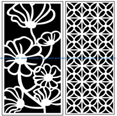Design pattern panel screen AN00071063 file cdr and dxf free vector download for Laser cut CNC