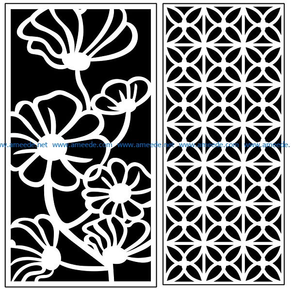 Design pattern panel screen AN00071063 file cdr and dxf free vector ...