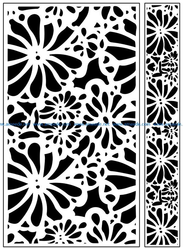 Design pattern panel screen AN00071067 file cdr and dxf free vector download for Laser cut CNC