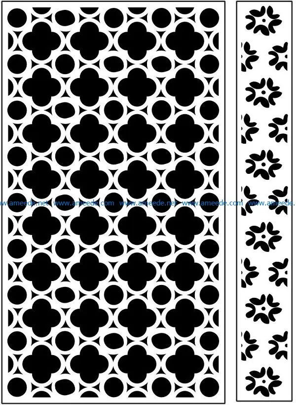 Design pattern panel screen AN00071070 file cdr and dxf free vector download for Laser cut CNC