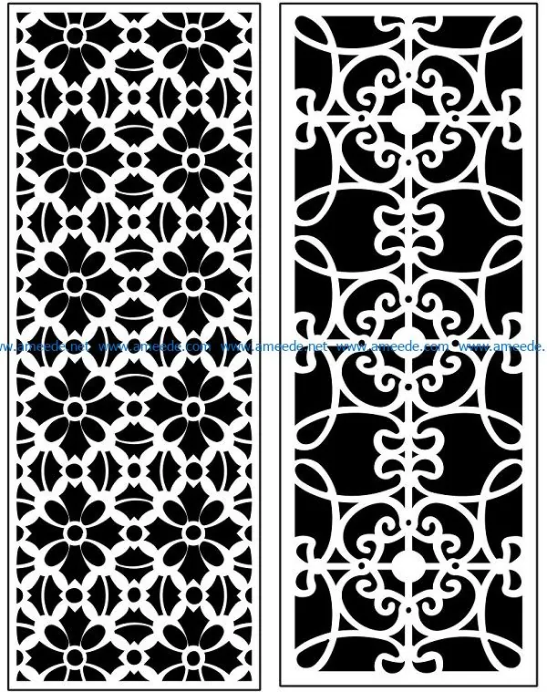 Design pattern panel screen AN00071071 file cdr and dxf free vector download for Laser cut CNC