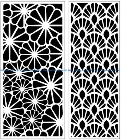 Design pattern panel screen AN00071072 file cdr and dxf free vector download for Laser cut CNC