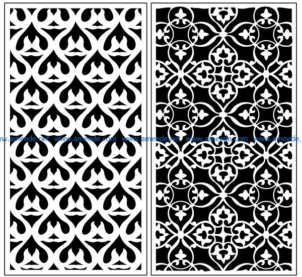 Design pattern panel screen AN00071074 file cdr and dxf free vector download for Laser cut CNC