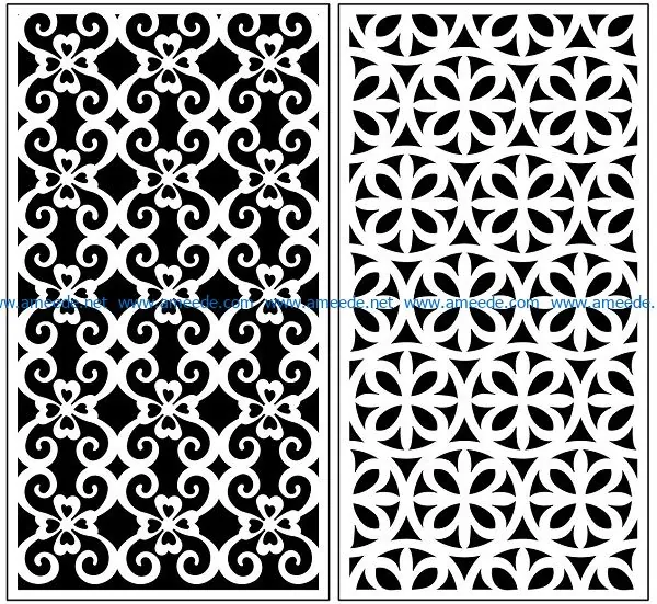 Design pattern panel screen AN00071075 file cdr and dxf free vector download for Laser cut CNC