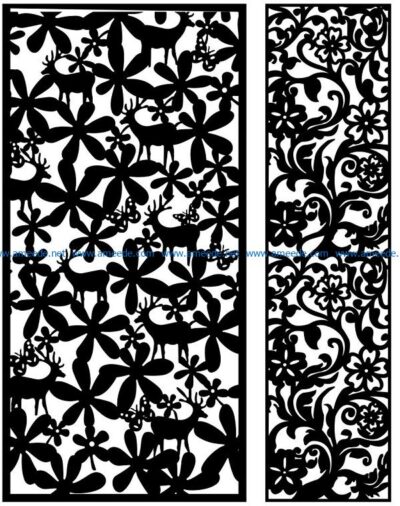 Design pattern panel screen AN00071077 file cdr and dxf free vector download for Laser cut CNC