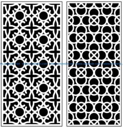 Design pattern panel screen AN00071078 file cdr and dxf free vector download for Laser cut CNC