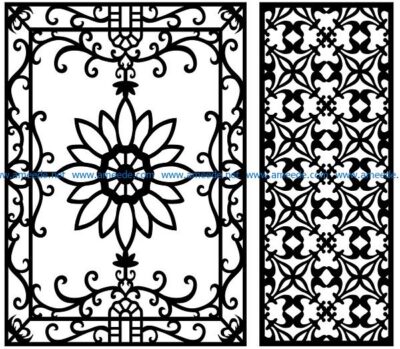 Design pattern panel screen AN00071079 file cdr and dxf free vector download for Laser cut CNC