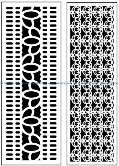 Design pattern panel screen AN00071080 file cdr and dxf free vector download for Laser cut CNC