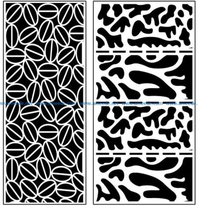 Design pattern panel screen AN00071081 file cdr and dxf free vector download for Laser cut CNC