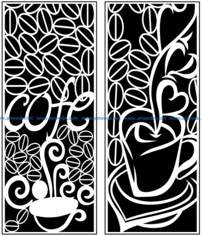Design pattern panel screen AN00071082 file cdr and dxf free vector download for Laser cut CNC