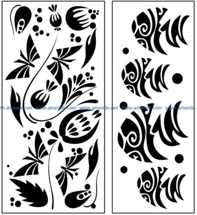 Design pattern panel screen AN00071083 file cdr and dxf free vector download for Laser cut CNC