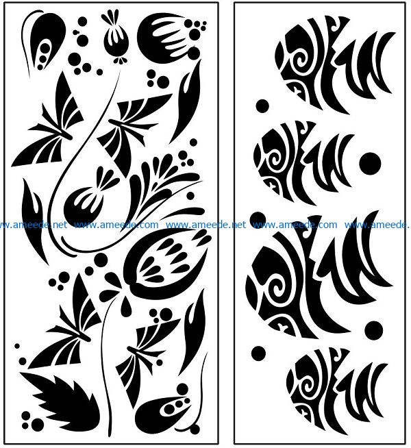 Design pattern panel screen AN00071083 file cdr and dxf free vector download for Laser cut CNC