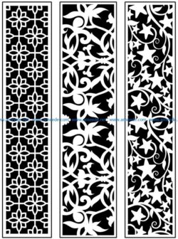 Design pattern panel screen AN00071086 file cdr and dxf free vector download for Laser cut CNC