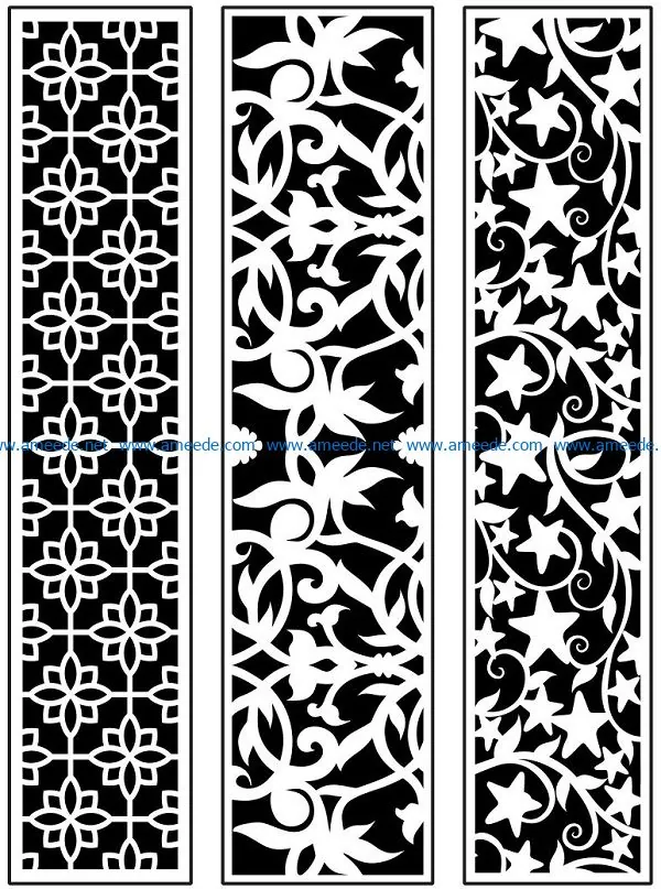 Design pattern panel screen AN00071086 file cdr and dxf free vector download for Laser cut CNC