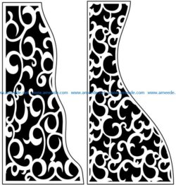 Design pattern panel screen AN00071087 file cdr and dxf free vector download for Laser cut CNC