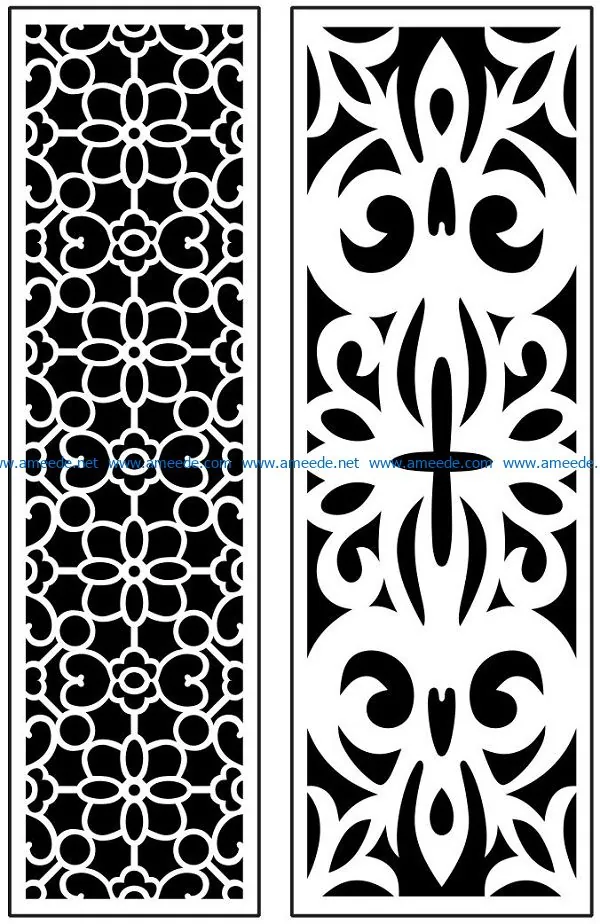 Design pattern panel screen AN00071089 file cdr and dxf free vector download for Laser cut CNC