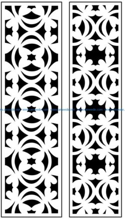 Design pattern panel screen AN00071090 file cdr and dxf free vector download for Laser cut CNC