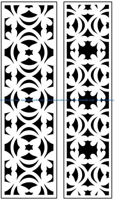 Design pattern panel screen AN00071090 file cdr and dxf free vector download for Laser cut CNC