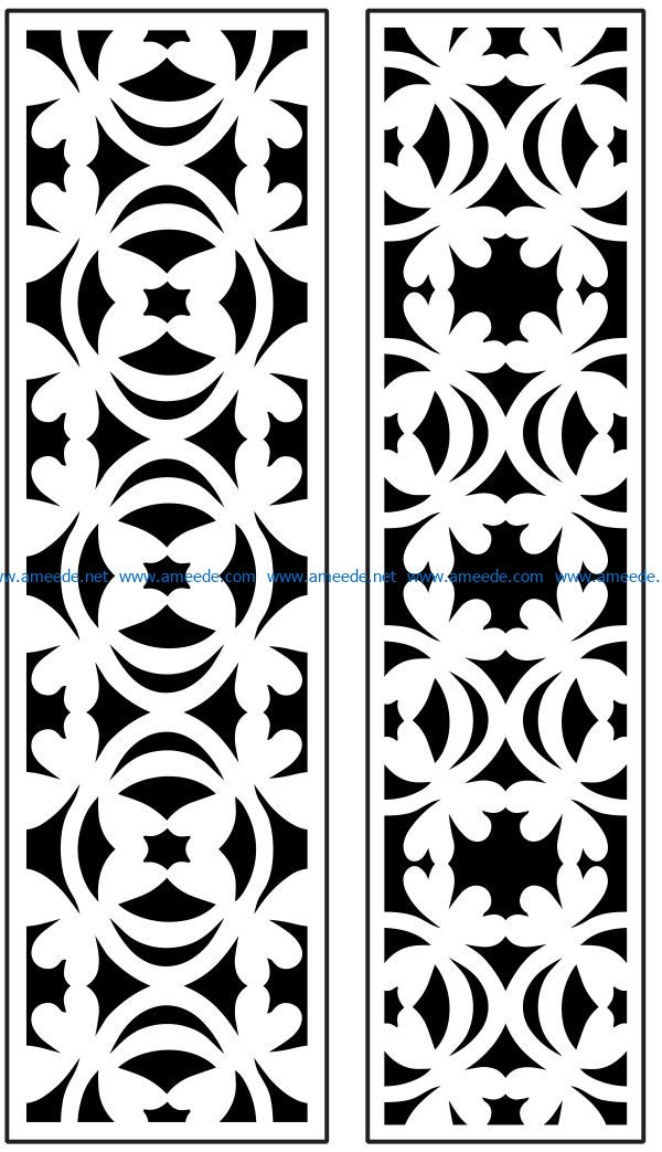 Design pattern panel screen AN00071090 file cdr and dxf free vector download for Laser cut CNC