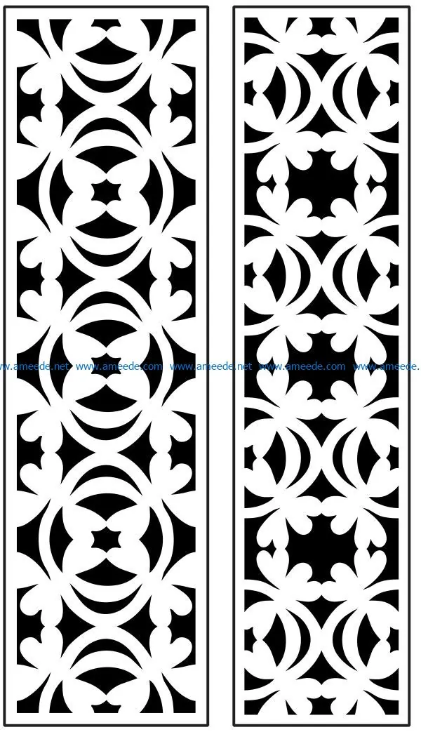 Design pattern panel screen AN00071090 file cdr and dxf free vector download for Laser cut CNC