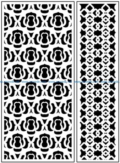 Design pattern panel screen AN00071092 file cdr and dxf free vector download for Laser cut CNC