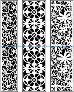 Design pattern panel screen AN00071094 file cdr and dxf free vector download for Laser cut CNC