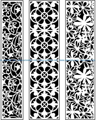 Design pattern panel screen AN00071094 file cdr and dxf free vector download for Laser cut CNC