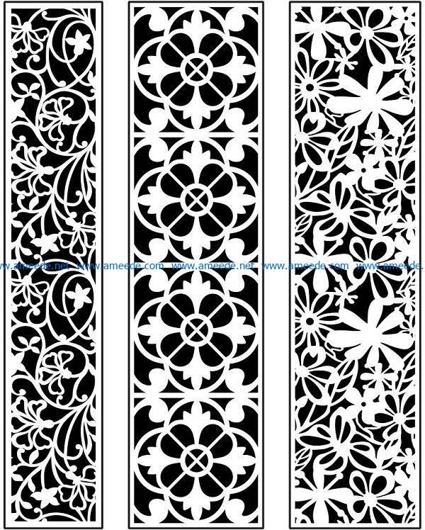 Design pattern panel screen AN00071094 file cdr and dxf free vector download for Laser cut CNC