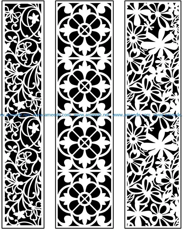 Design pattern panel screen AN00071094 file cdr and dxf free vector download for Laser cut CNC