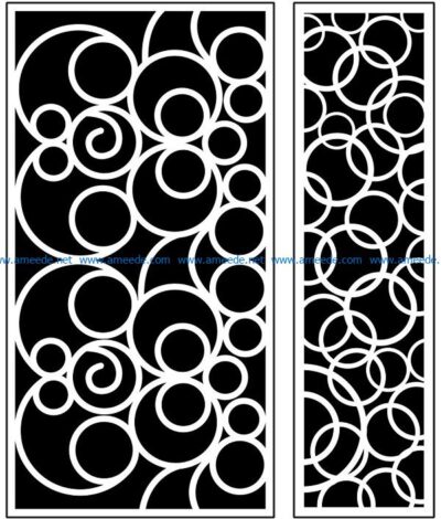 Design pattern panel screen AN00071099 file cdr and dxf free vector download for Laser cut CNC