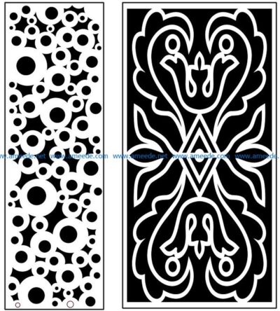 Design pattern panel screen AN00071101 file cdr and dxf free vector download for Laser cut CNC