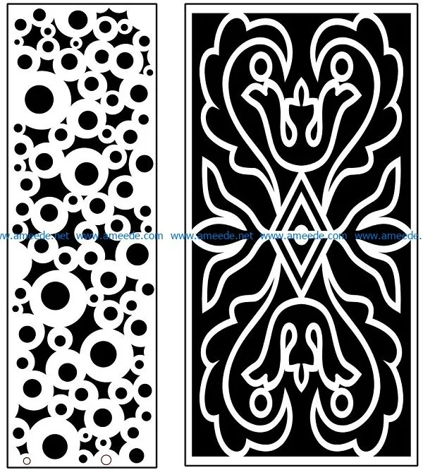 Design pattern panel screen AN00071101 file cdr and dxf free vector download for Laser cut CNC