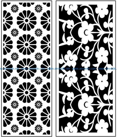 Design pattern panel screen AN00071106 file cdr and dxf free vector download for Laser cut CNC