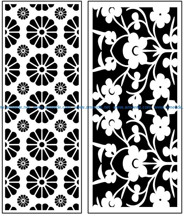 Design pattern panel screen AN00071106 file cdr and dxf free vector download for Laser cut CNC