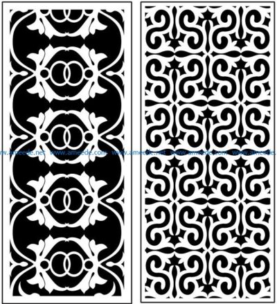 Design pattern panel screen AN00071107 file cdr and dxf free vector download for Laser cut CNC