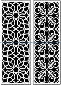 Design pattern panel screen AN00071108 file cdr and dxf free vector download for Laser cut CNC