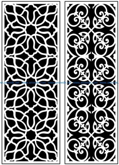 Design pattern panel screen AN00071108 file cdr and dxf free vector download for Laser cut CNC