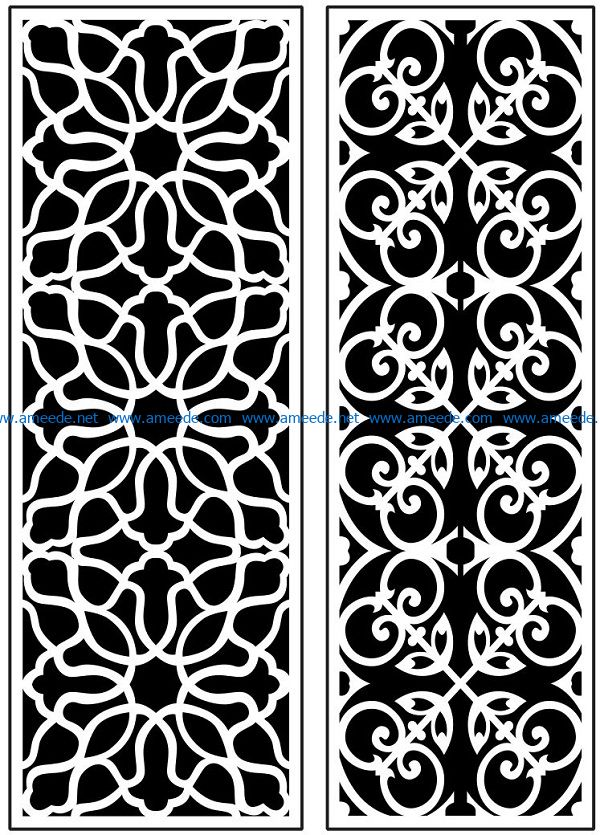 Design pattern panel screen AN00071108 file cdr and dxf free vector download for Laser cut CNC