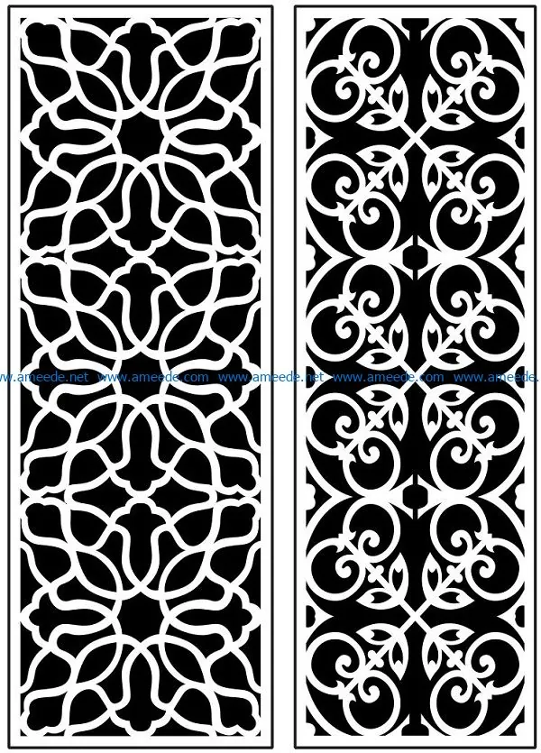 Design pattern panel screen AN00071108 file cdr and dxf free vector download for Laser cut CNC